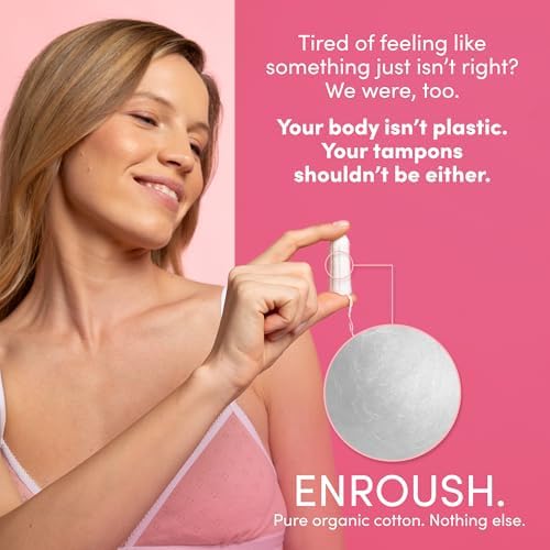 Alternative view of ENROUSH%100 Organik Pamuklu Tampon | Doğada Çözünür ve Toksinsiz | Hipoalerjenik - Tahriş ve Alerji Yapmaz | Ultra Emici - Sızdırmaz Koruma | Vücudunuz İçin Sağlıklı ve Konforlu Seçim - 16 Adet Mini