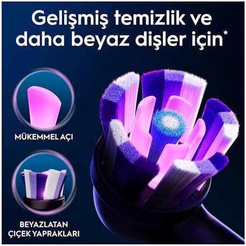 Alternative view of Oral-B iO Radiant Beyaz Diş Fırçası Yedek Başlığı 4 Adet