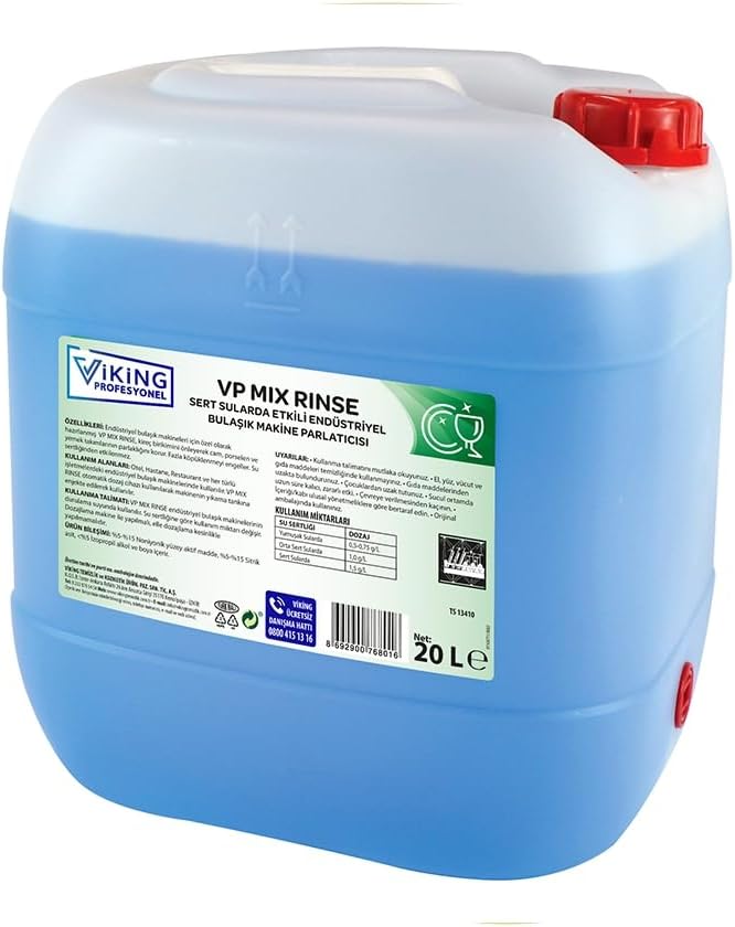 Alternative view of Vp Mix Rinse Sert Sularda Etkili Endüstriyel Bulaşık Makinesi Parlatıcısı 20L