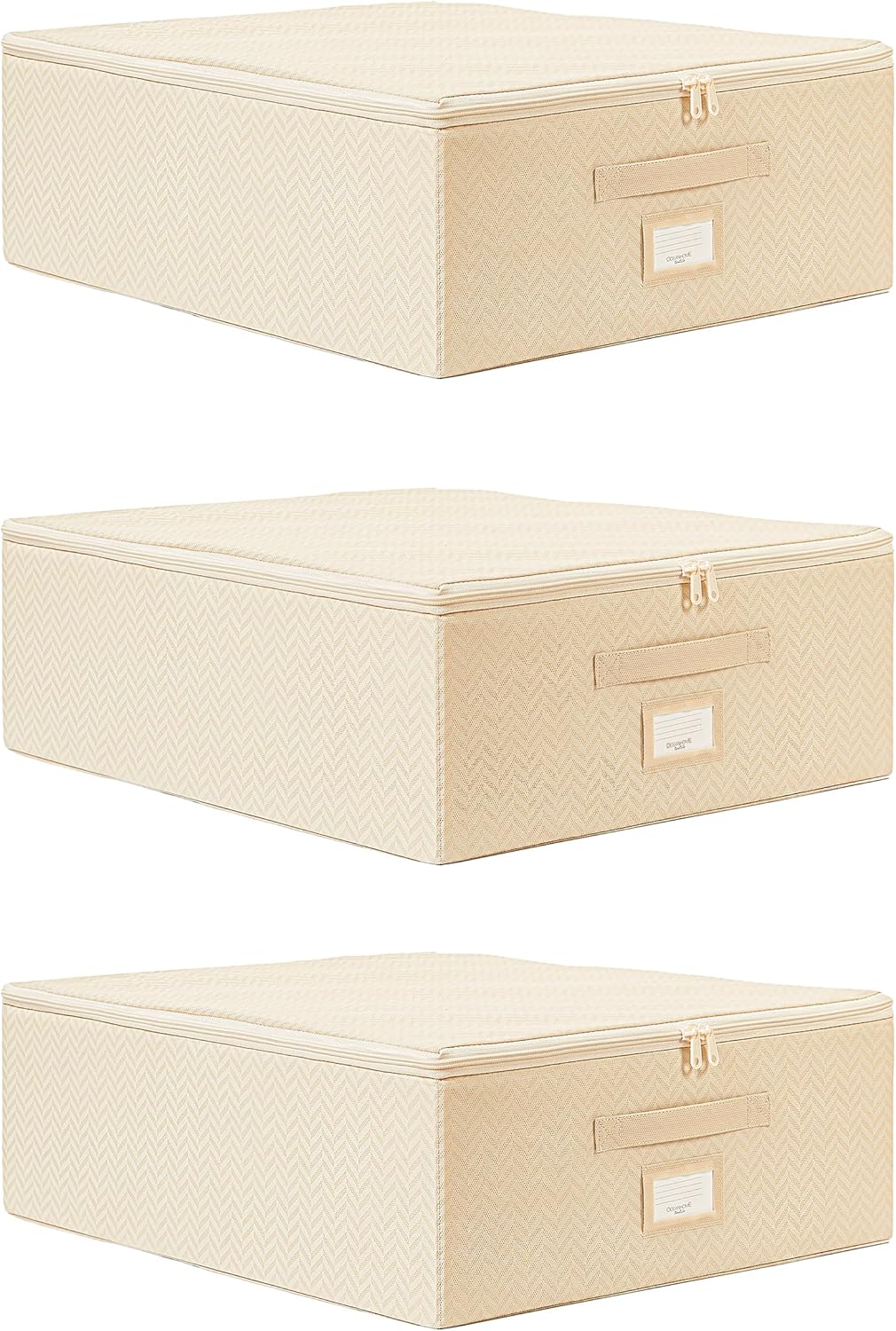 3'lü Orta Boy Bej Destekli Hurç Set 45 x 55 x 18 cm