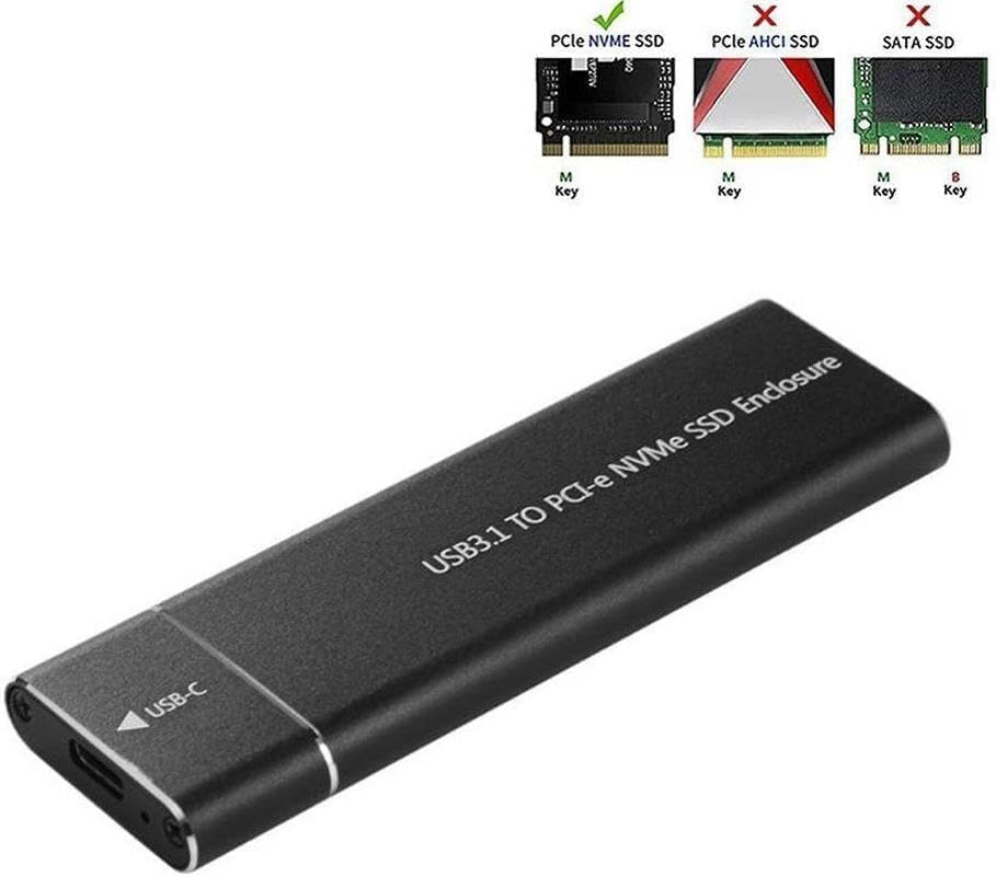 Alternative view of 1852 Usb 3.1 Type C To Pci-e Nvme Ssd Hard Disk Kutusu Desteklediği Disk Boyutu:30/42/60/80mm +Type-C to USB3.0 Bağlantı Kablosu (Bu ürün sadece nvme ssdleri destekler)