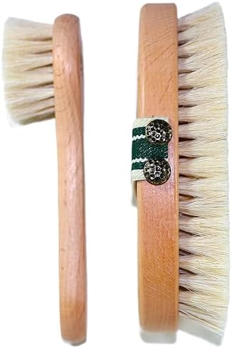 Natural 4 adet Kişisel Bakım Seti Doğal At Kılı Selülit Karşıtı Vucüt Bakım Fırçası,Gençleştirici Sıkılaştırıcı Yüz Fırçası Ahşap Masaj Aleti Ponza Topuk Taşı Peeling