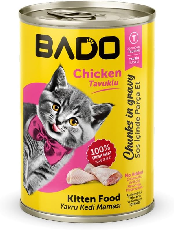 Bado Yavru Kedi Yaş Maması Tavuk Etli 400 gr