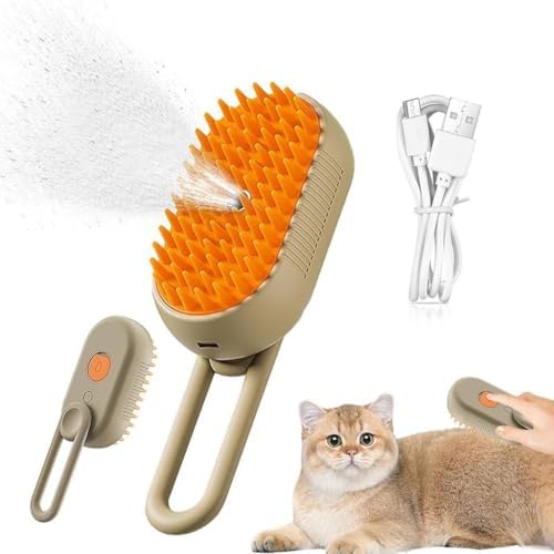 Alternative view of Saplı Su Püskürtmeli Kedi Köpek Fırçası Masaj Etkili Tüy Toplama Tarağı