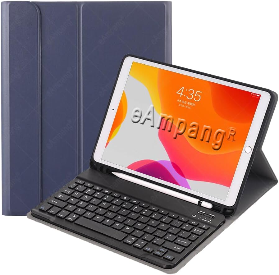 iPad Pro 10.5 ile uyumlu Kılıf Kablosuz Klavyeli Mobax A1701 A1709 A1852 Lacivert