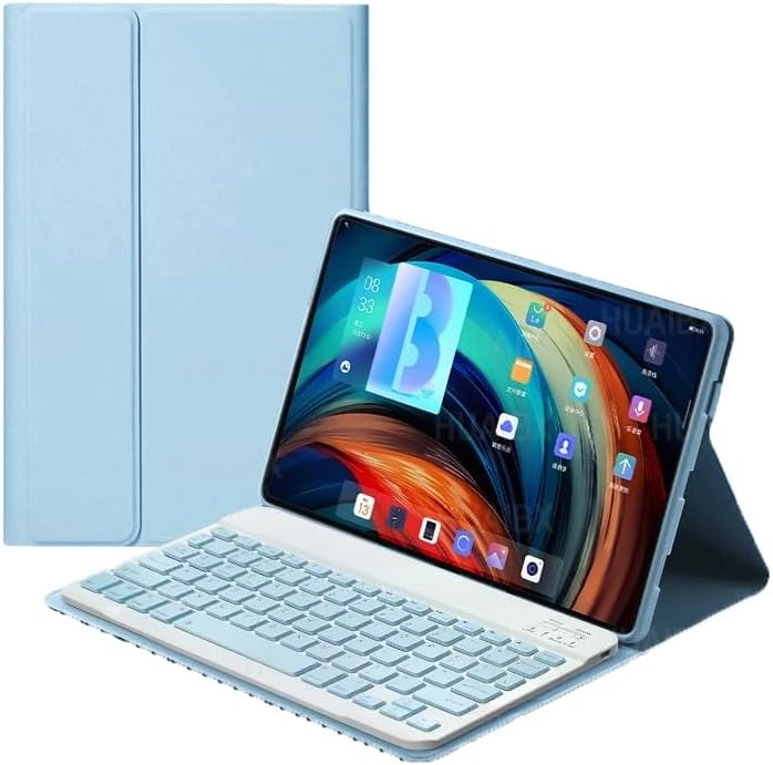 iPad Pro 11 2. Nesil 2020 ile uyumlu Kılıf Kablosuz Klavyeli Mobax A2228 A2068 A2230 A2231 Mavi
