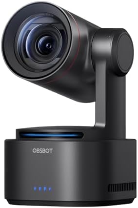 OBSBOT Tail 2 PTZR NDI Kamera 4K@60FPS, Profesyonel AI Takip, 1/1.5" CMOS, 50MP, 5X Optik Yakınlaştırma, 12X Hibrit Yakınlaştırma, SDI/HDMI/IP/USB 3.0 Çıkışı, Eğitim, Konferans, İbadet, Canlı