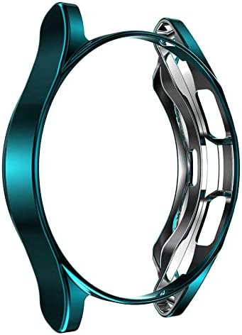 Galaxy 4 46mm ile uyumlu Silikon Parlak Renkli Kasa Koruyucu 02 Koyu Yeşil