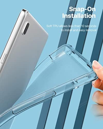 Galaxy Tab A7 Lite T220 T225 T227 ile uyumlu Kılıf Darbelere Dayanıklı Şeffaf Kapak Şeffaf