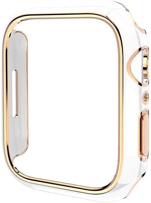 42mm ile uyumlu Çizgili Kasa Koruyucu Beyaz