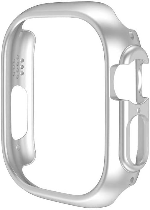 Ultra 49mm ile uyumlu Sert PC Sadece Kasa Koruyucu 18 Gümüş