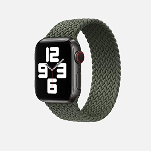 UnDePlus 7 8 41mm Kordon Medium Örgü Solo Loop Kordon 32 Yeşil