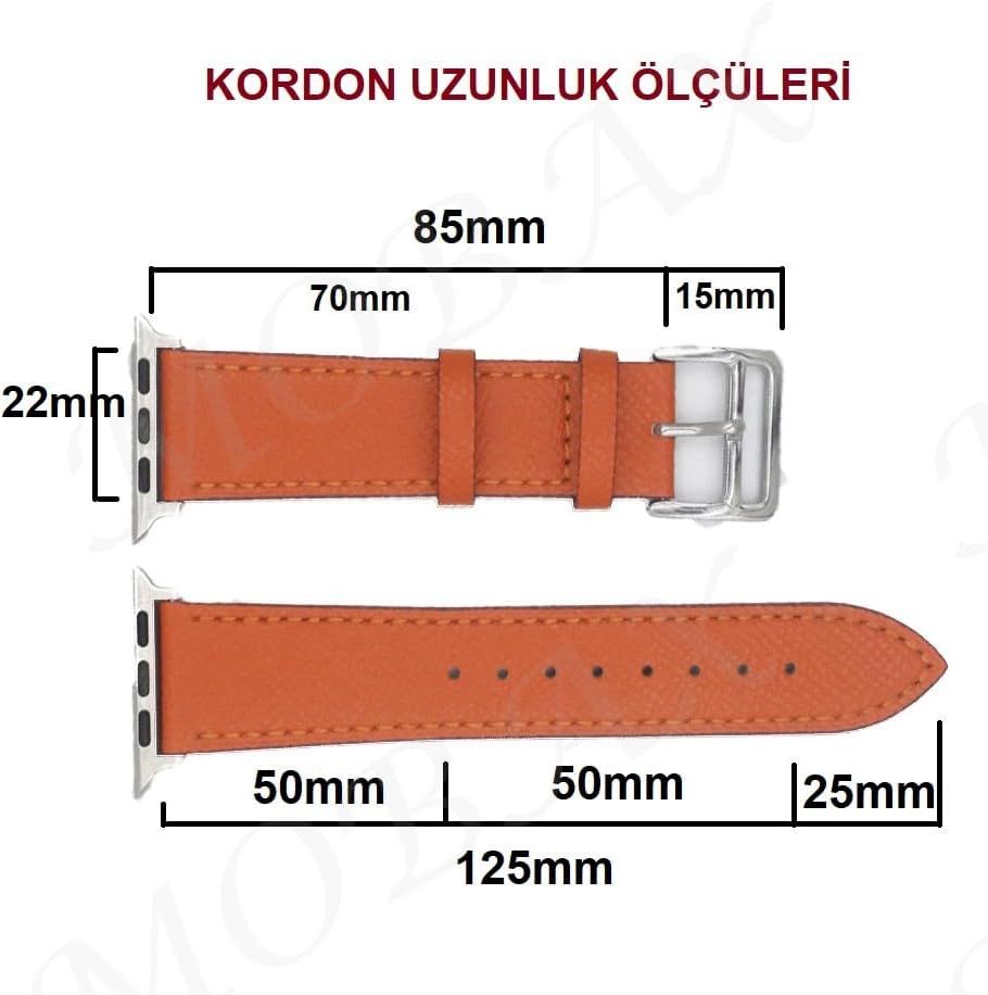 Alternative view of UnDePlus Kordon Deri Kermes Band 22mm