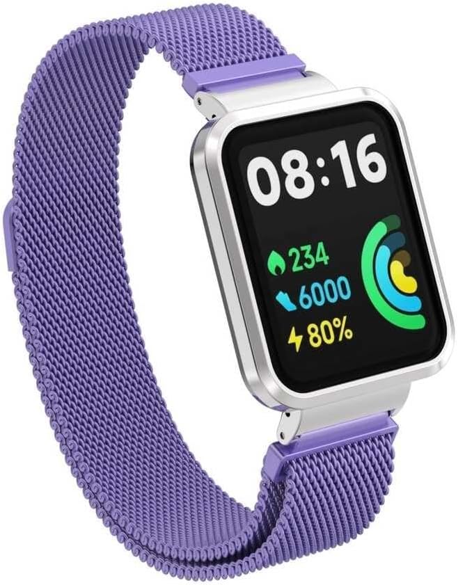 UnDePlus 2 Lite Kordon Kasalı Milano Loop Metal Kordon Lila