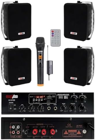 Large Plus Paket 3, Hoparlör ve Anfi Anons Ses Sistemi Seti