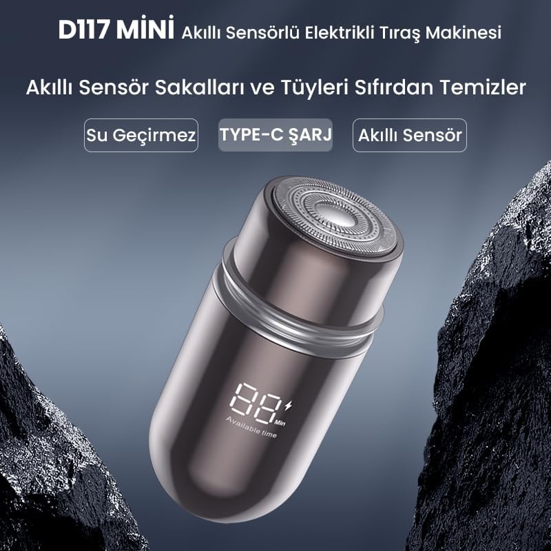 Alternative view of Şarjlı Taşınabilir Mini Sakal ve Yanak Tıraş Makinesi