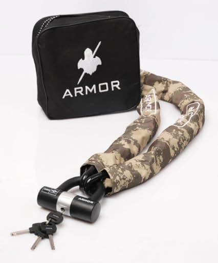 Alternative view of Armor 714 Military Serisi Çelik Zincir 1.80 mt 14 mm U Motosiklet Kilidi
