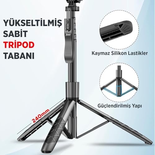JST40 Alüminyum Monopod Selfie Çubuğu Kumandalı Uyumlu