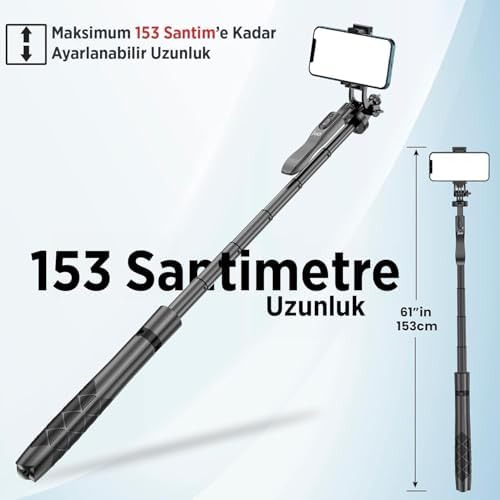Alternative view of JST40 Alüminyum Monopod Selfie Çubuğu Kumandalı Uyumlu