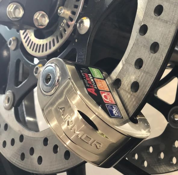 6Mm Gri Renkli Alarmlı Disk Kilidi