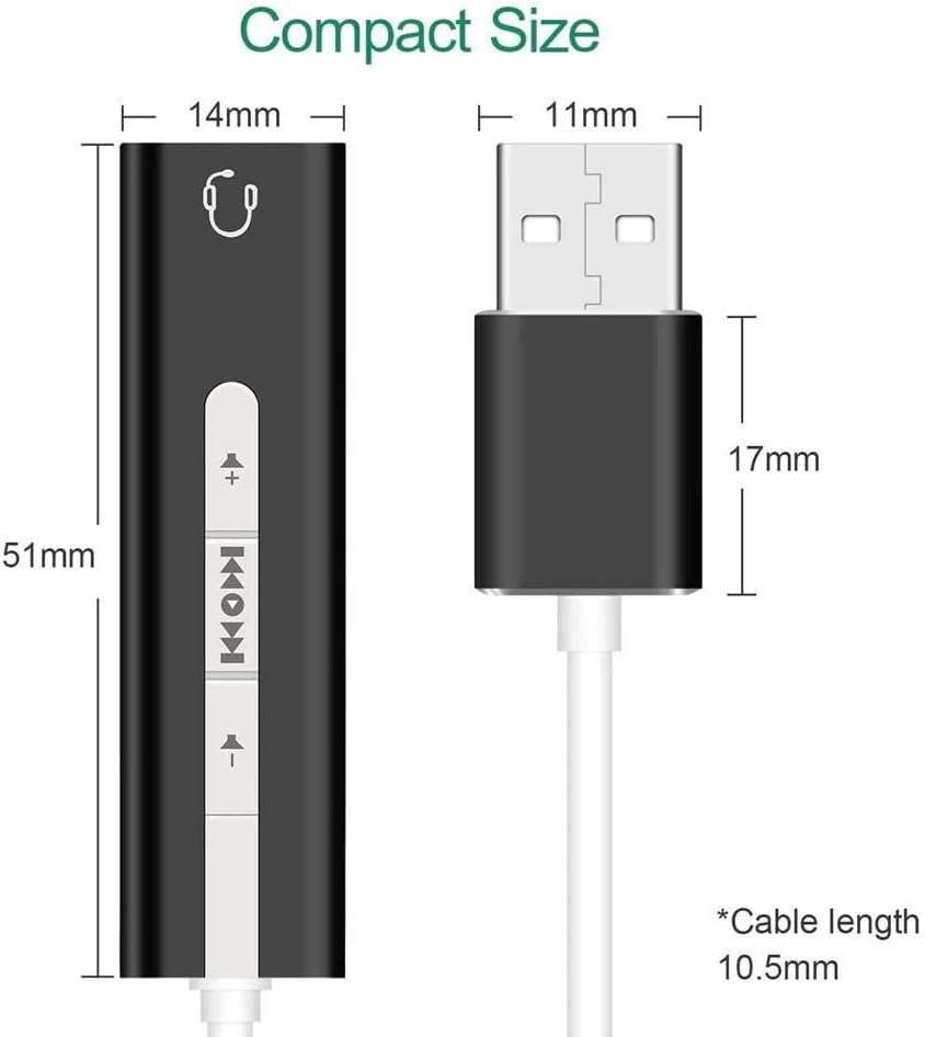 7.1 Usb Harici Ses Kartı 3.5mm Çevirici Dönüştürücü Ses Kartı 5072