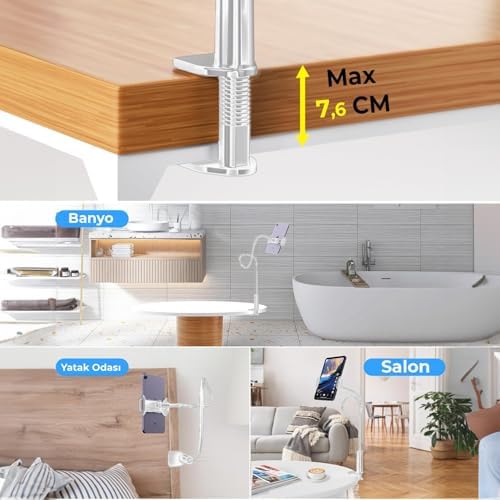 Alternative view of 70 CM Akrobat Esnek Tablet ve Telefon Tutucu Stand Beyaz