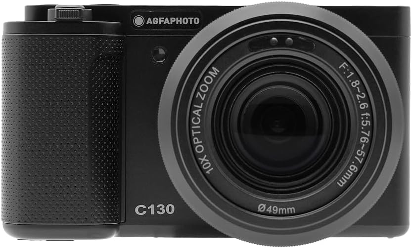 Alternative view of Realishot C130 kompakt kamera, CMOS sensör, diyafram f/1.8-2.6, ISO 100-3200, otomatik odaklama, LCD ekran, harici SD bellek, şarj edilebilir pil, siyah