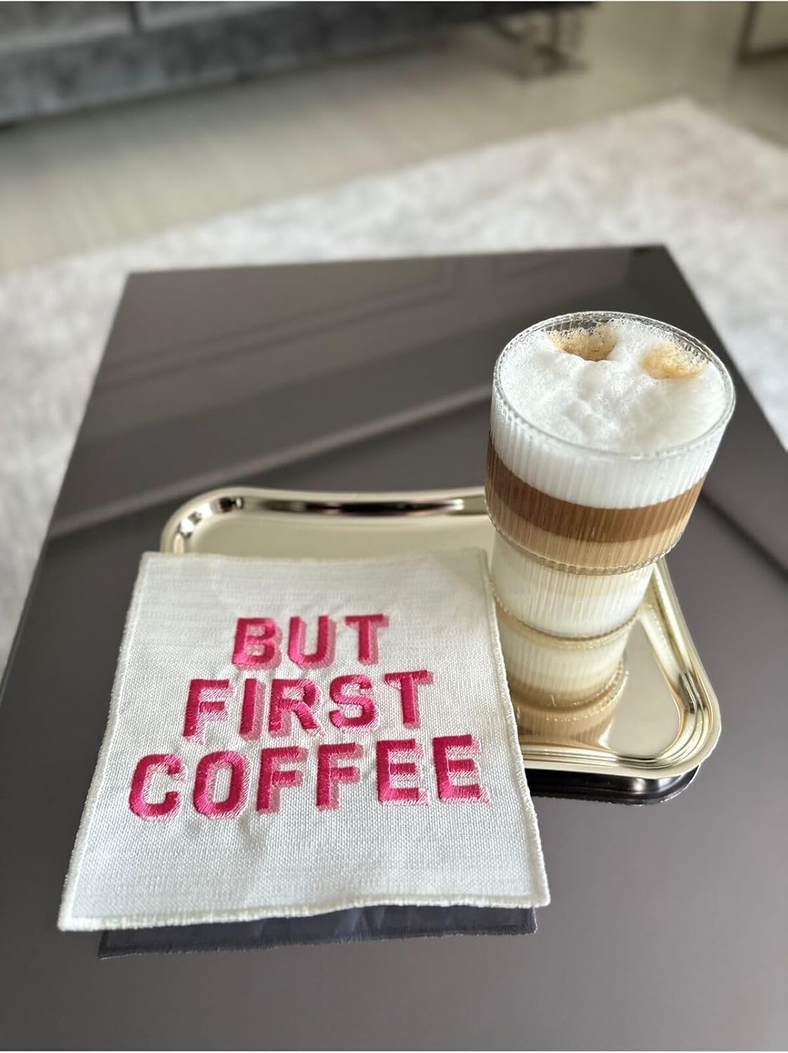 Alternative view of Mia But First Coffee Desenli Kokteyl Peçete