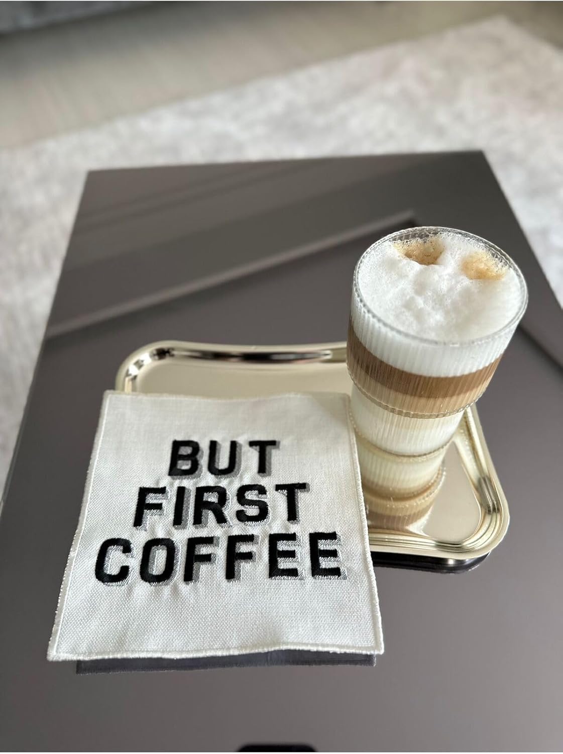 Alternative view of Mia But First Coffee Desenli Kokteyl Peçete