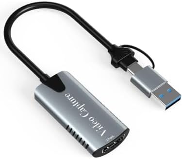 Alternative view of HU04A Type-C/USB A To 4K 60Hz 1080P HDMI Video Capture Yakalama Hub Adaptör