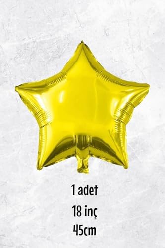 Alternative view of Yıldız Balon GOLD Yıldız Folyo Balon 18