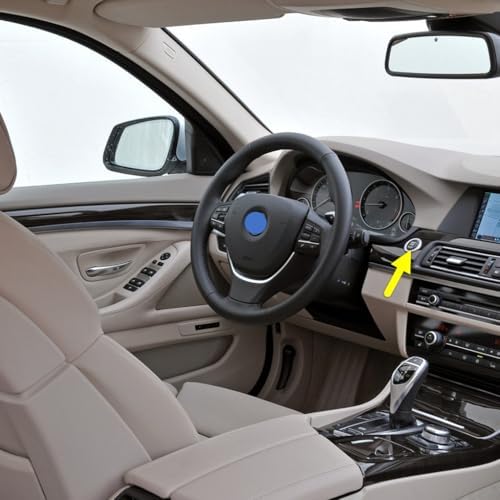 Alternative view of Start Stop Basma Düğmesinin Kapağı Siyah BMW 5 Serisi F10 ile uyumlu 2010-2016