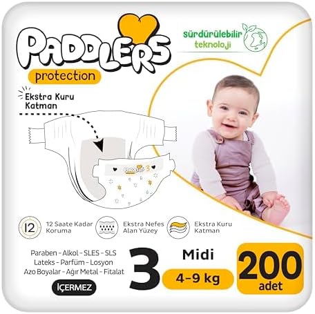 Protection Bebek Bezi 3 Numara (200 Adet) Bakım Seti