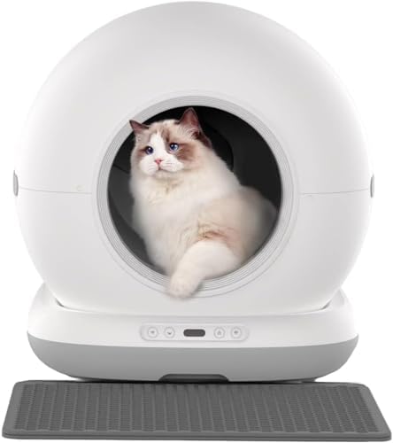 Haustier Kedi Tuvaleti Paspası, Otomatik Kedi Tuvaleti Önü Elekli Kedi Kumu Paspası (50 x 45cm)