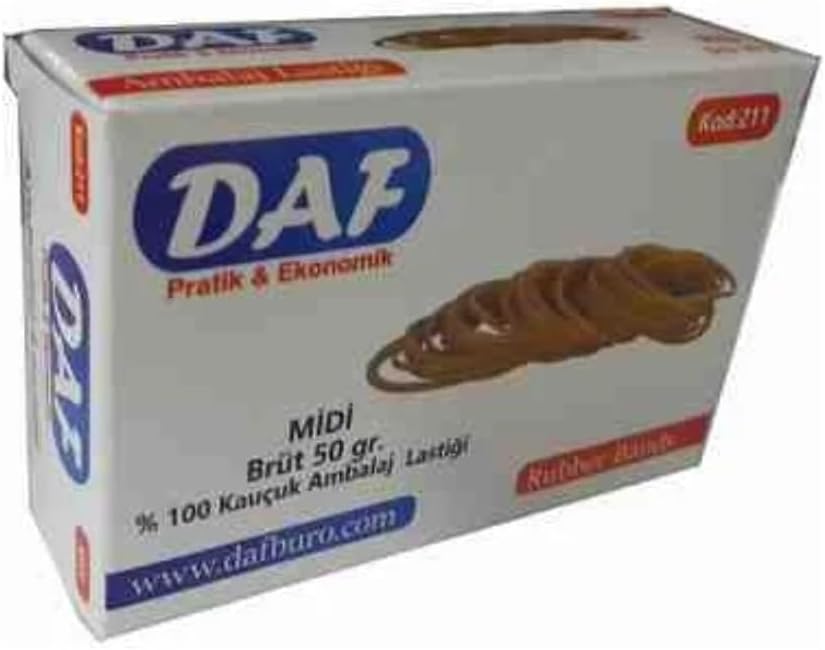 DAF Midi Brüt Kauçuk Ambalaj Lastiği, 50 gr, Pratik ve Ekonomik