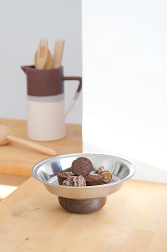 Alternative view of & Ahşap Ayaklı 21 Cm Salata Kısır Meyve Sunum Tabağı