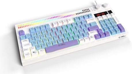 Alternative view of K1 Fonksiyonel Çift LCD Ekran & Çift Rgb - Ses Kontrolcülü Membran 94 Tuşlu Rgb Modlu Gaming Klavye
