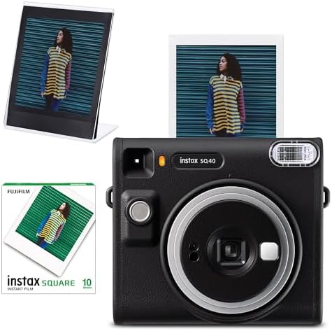 Alternative view of SQ40 Siyah Fotoğraf Makinesi 10lu Kare Film ve Pleksi Çerçeve