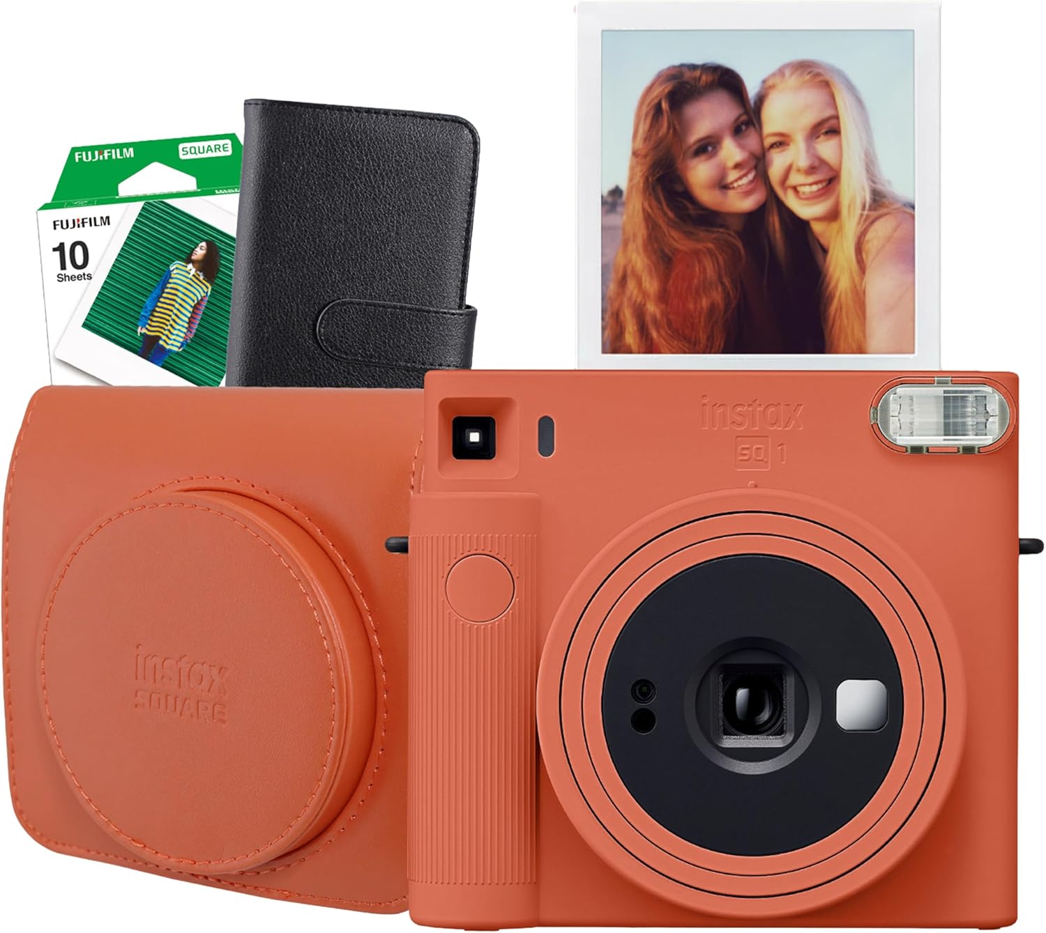 SQ1 Terracotta Turuncu Fotoğraf Makinesi ve Hediye Seti 2