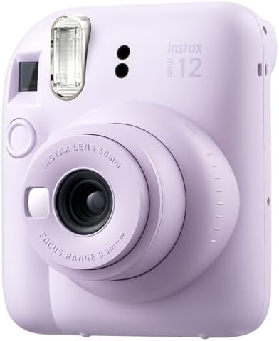 mini 12 Lila Fotoğraf Makinesi 10'lu Film ve Mandal Bundle Box