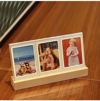 Alternative view of Mini Led Işıklı 3'lü Ahşap Fotoğraf Çerçevesi
