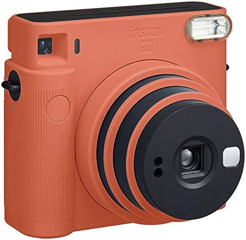 SQ1 Terracotta Turuncu Fotoğraf Makinesi 10lu Kare Film ve Pleksi Çerçeve