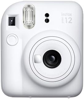 mini 12 Beyaz Fotoğraf Makinesi-20'li Film-Mini Albüm ve Şeffaf Kılıf Seti