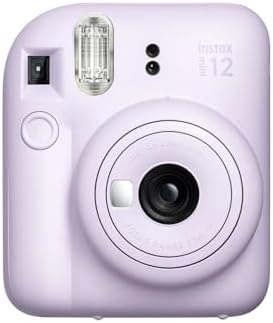 mini 12 Lila Fotoğraf Makinesi-10'lu Film-Çerçeve ve Deri Kılıf Seti