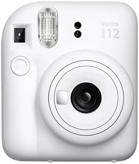 mini 12 Beyaz Fotoğraf Makinesi-20'li Film-Laporta Albüm ve Deri Kılıf Seti