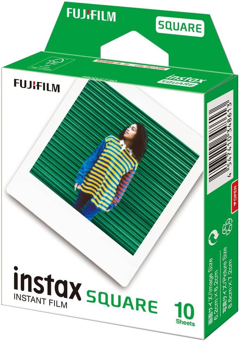 Alternative view of SQ1 Buz Mavi Fotoğraf Makinesi 10lu Kare Film Deri Kılıf Pleksi Çerçeve ve Kıskaçlı Stand