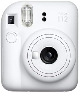 mini 12 Beyaz Fotoğraf Makinesi-20'lu Film-Mini Albüm ve Deri Kılıf Seti