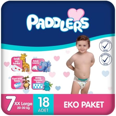 Bebek Bezi 7 Numara XX-Large (20-30 Kg) 18 Adet – Eko Paket, Yüksek Emicilik