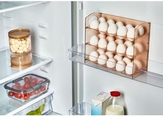 Katlı Yumurtalık 3 Raflı Yumurta Organizeri Şefaf Bakır Vp-081,