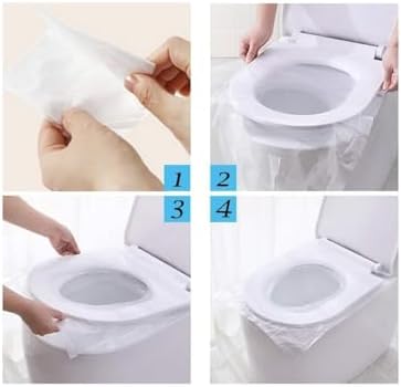 Alternative view of Klozet Örtüsü Tek Kullanımlık Klozet Poşeti Klozet Kapak Örtüsü Dispenseri 50 ADET